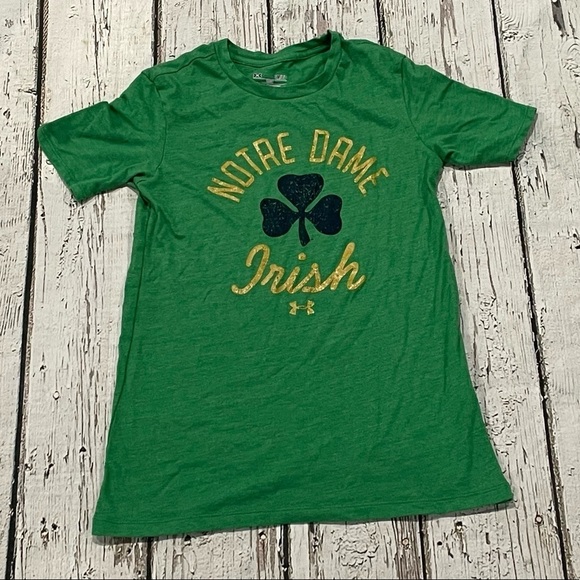Women's University of Notre Dame Fighting Irish Under Armour Tshirt - Picture 1 of 4